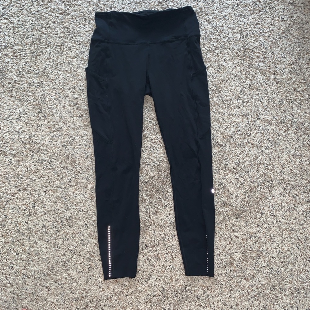 Lululemon Black Fast Free 28” Leggings w/P…